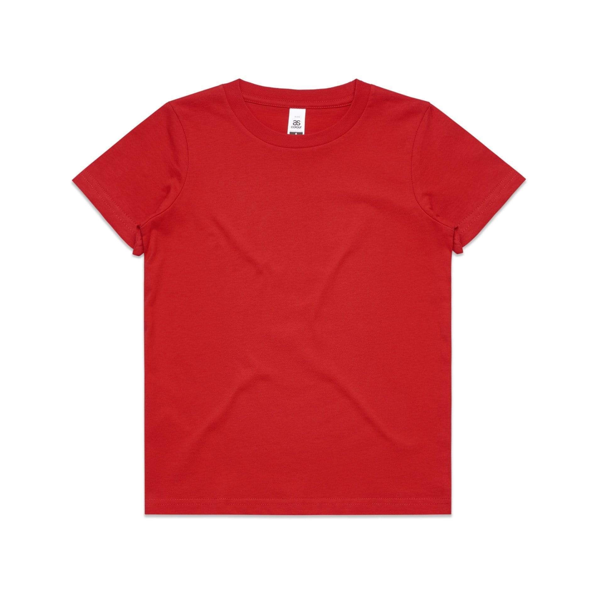 As Colour Casual Wear RED / 8Y As Colour Youth tee 3006